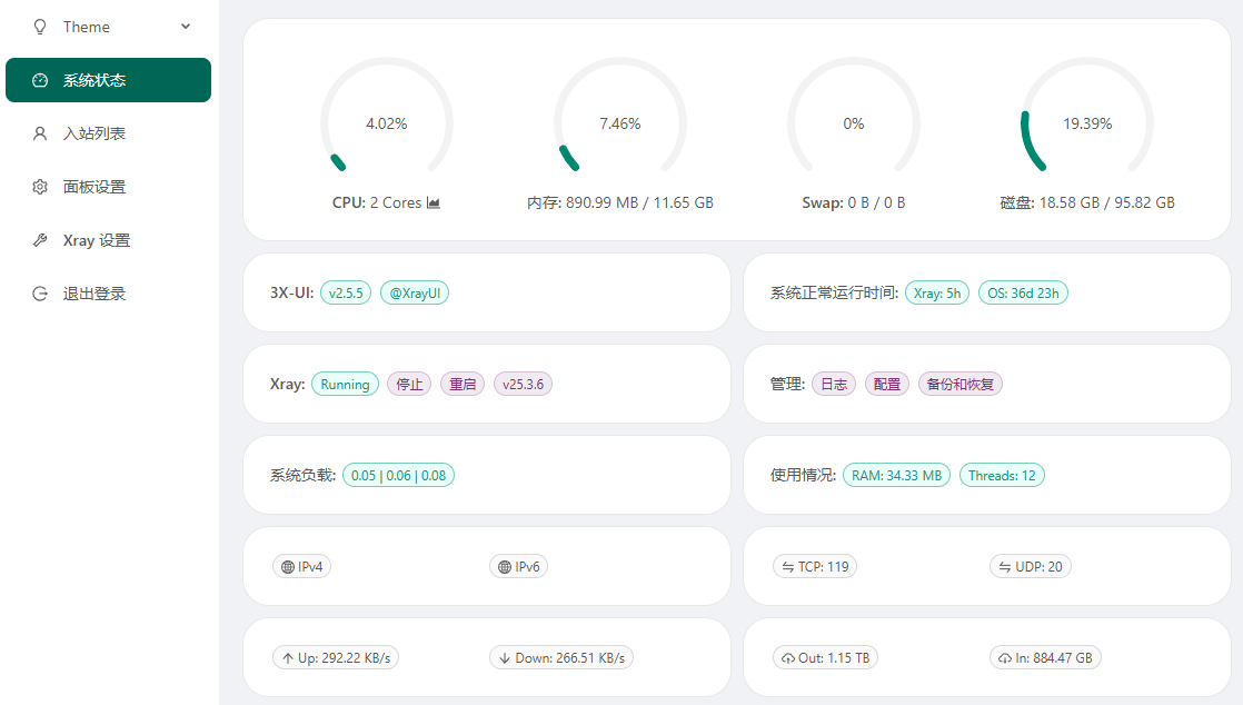 Docker部署X-UI